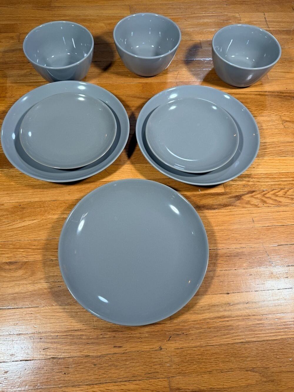 Project 62 Gray Stoneware Dinnerware Set 8 Pc Plates Bowls Target Modern